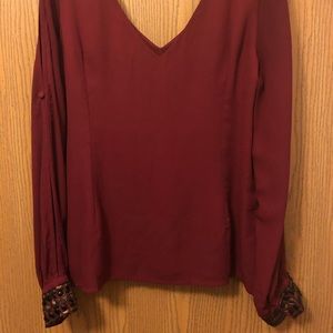 Francesca’s Cold Shoulder Blouse